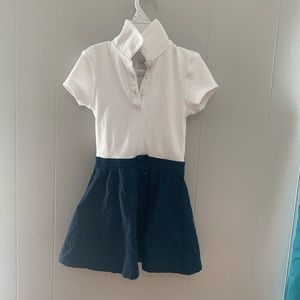 School dress navy and white
